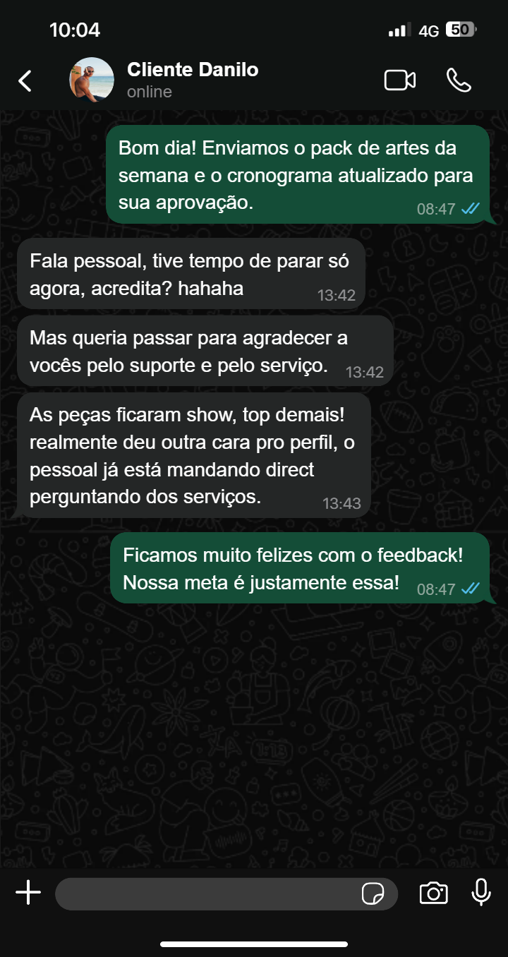 cliente feedback